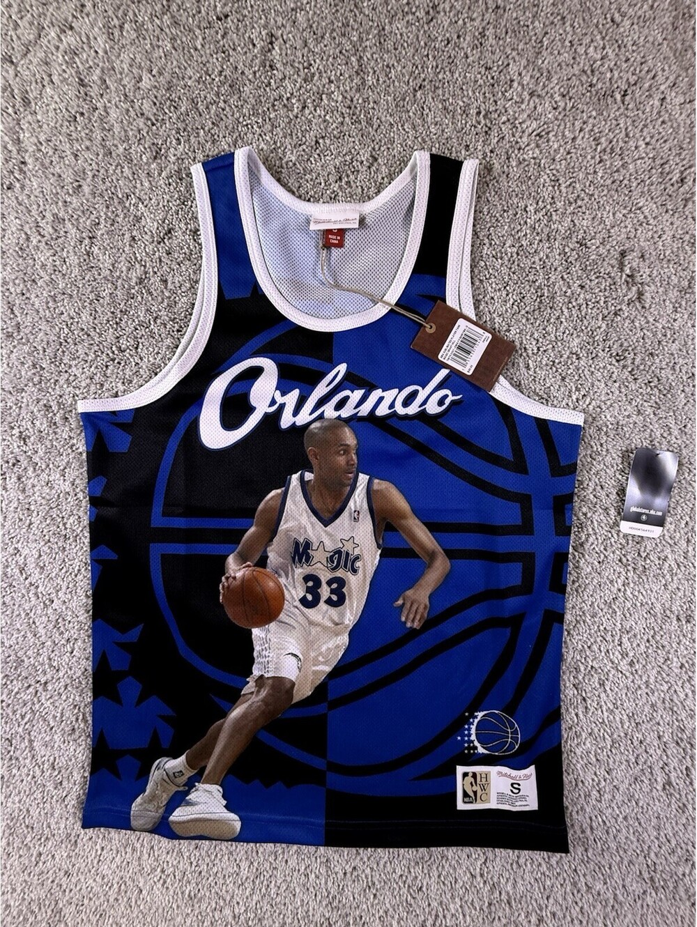NWT Mitchell & Ness Grant Hill Orlando Magic NBA Player Tank Shirt Size Small